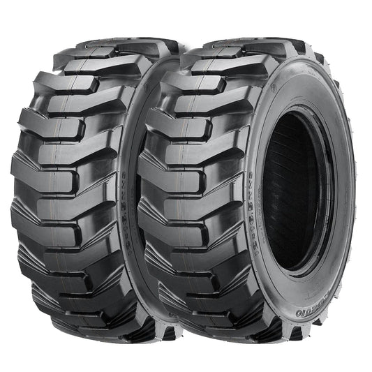 Garvee Premium 10-16.5 12PR Tire SKS-1 for Heavy Loads Tubeless - Durable Construction, Reliable Performance, Suitable for Trailers, Skid Steer Loaders, and Construction Equipment