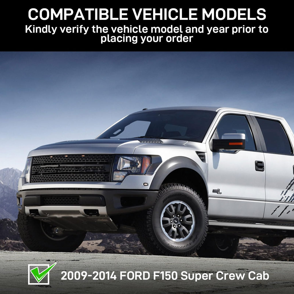Garvee 6.3 Inch Running Boards for 2009-14 Ford F150 Super Crew