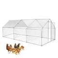 Garvee Chicken Coop, Large Metal Chicken Coop Run for Yard Outdoor Walk-in Hen House with Waterproof Cover, Farm Poultry Cage, Duck, Goose, Chicken, Rabbit (19.7x9.8ft)