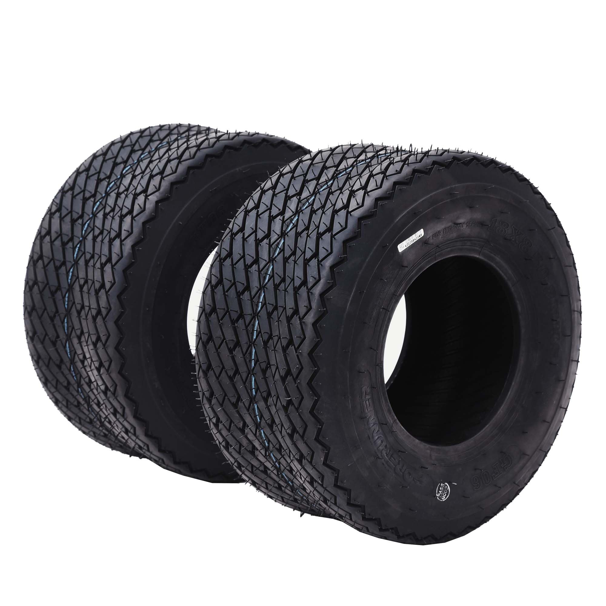 Garvee Golf Cart Tires 18x8.50-8-4PR, 4-Ply Rated, Non-Directional, Tires Pattern Traction Smooth Ride and Low Rolling Resistance for Golf Cart/Lawn Mower