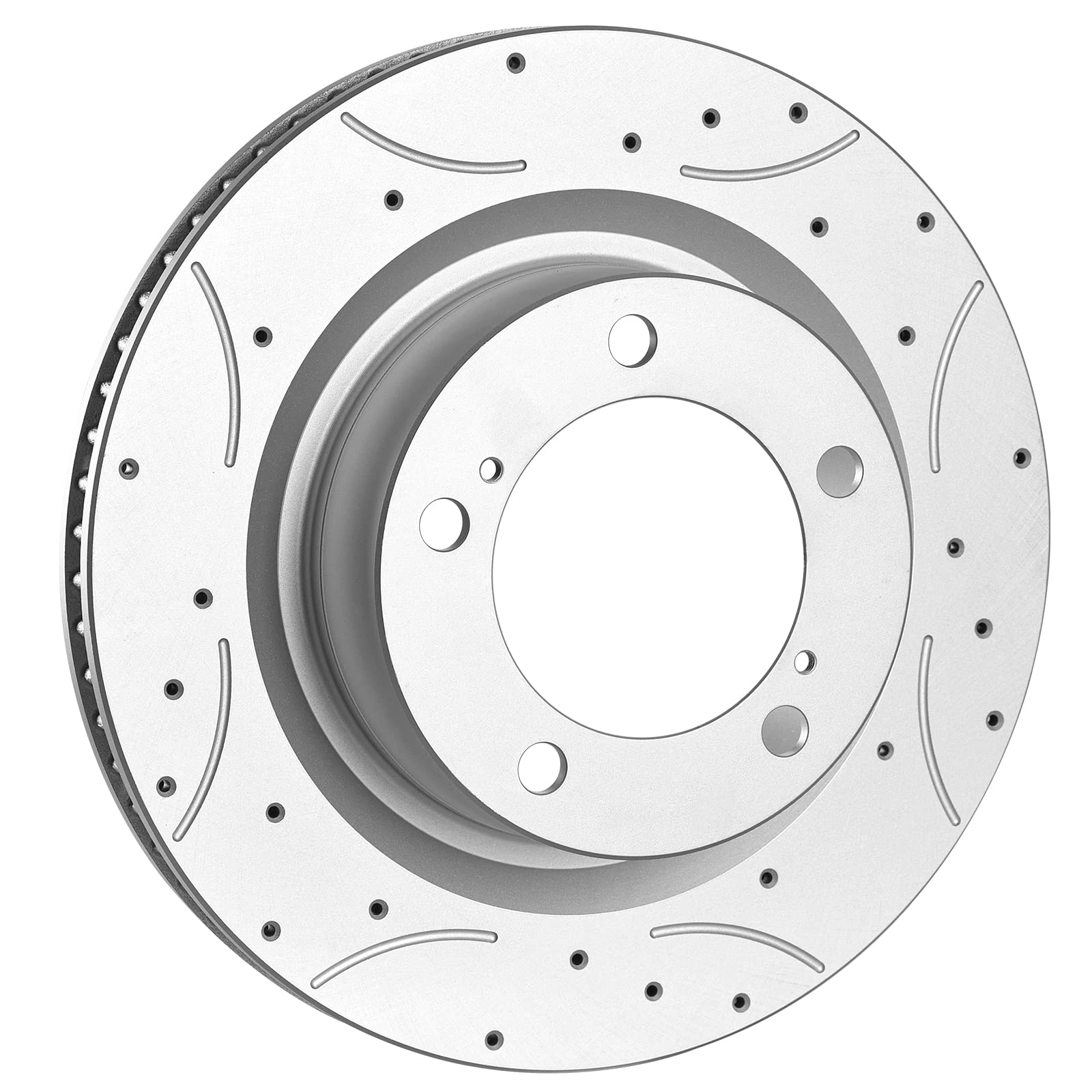 Garvee Rear Brake Rotors Disc Drilled And Slotted For 2008-2012 Town & Country Grand Caravan Journey Routan Aluminum-Zinc Coated