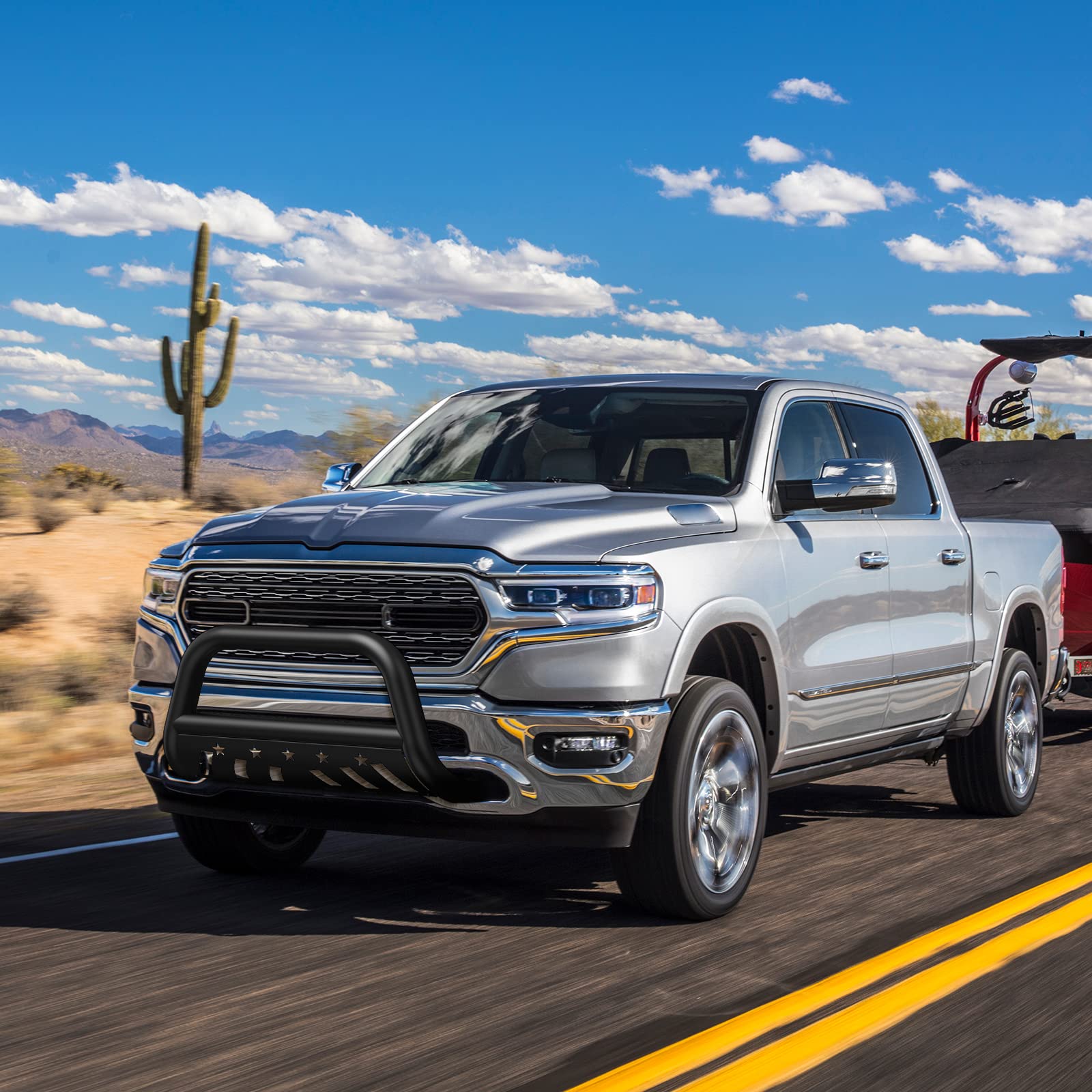 Garvee 2005-2015 Tacoma Bull Bar with Skid Plate, Front Bumper Guard