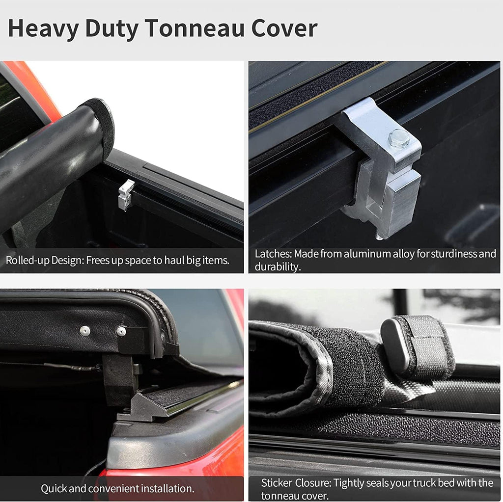 Garvee 5.5ft Black Soft Vinyl Roll-Up for '04-'23 F150