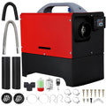 Garvee 5KW 12V Diesel Heater, All-in-One Diesel Air Heater, Portable Diesel Heater with Remote Control & LCD Monitor, Quick Heating for Car,RV,Truck, Camper,Trailer,Red