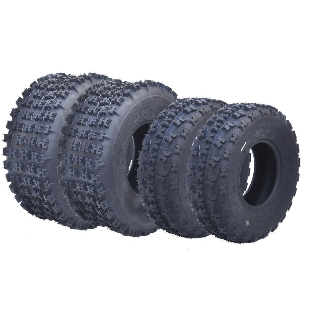 Garvee Set of 4 ATV UTV All-Terrain Tires 23x7-10 Front 22x10-10 Rear 6-Ply Tubeless