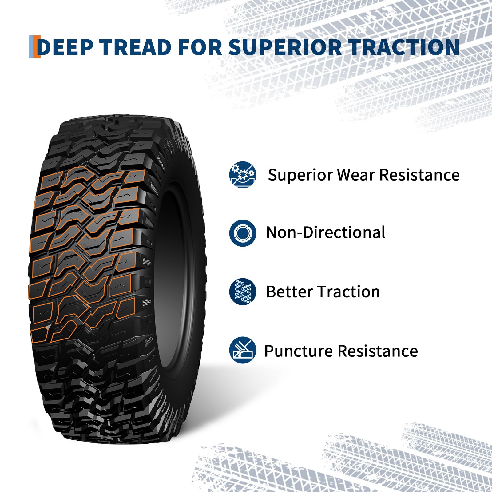 Garvee 24x8-12 ATV Tires 2 Pack 6PR Tubeless All Terrain Tires for Trail Desert Mud Dirt Sand 24x8-12 Black