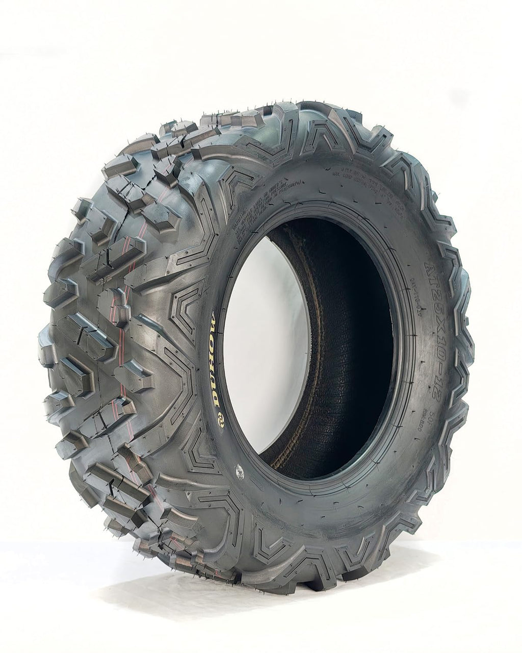 Garvee 25x10-12 ATV/UTV Tires - 2PCS All-Terrain Off-Road Trail Sand Tires, 16mm Tread Depth, 6PR Tubeless (25x10x12), Black