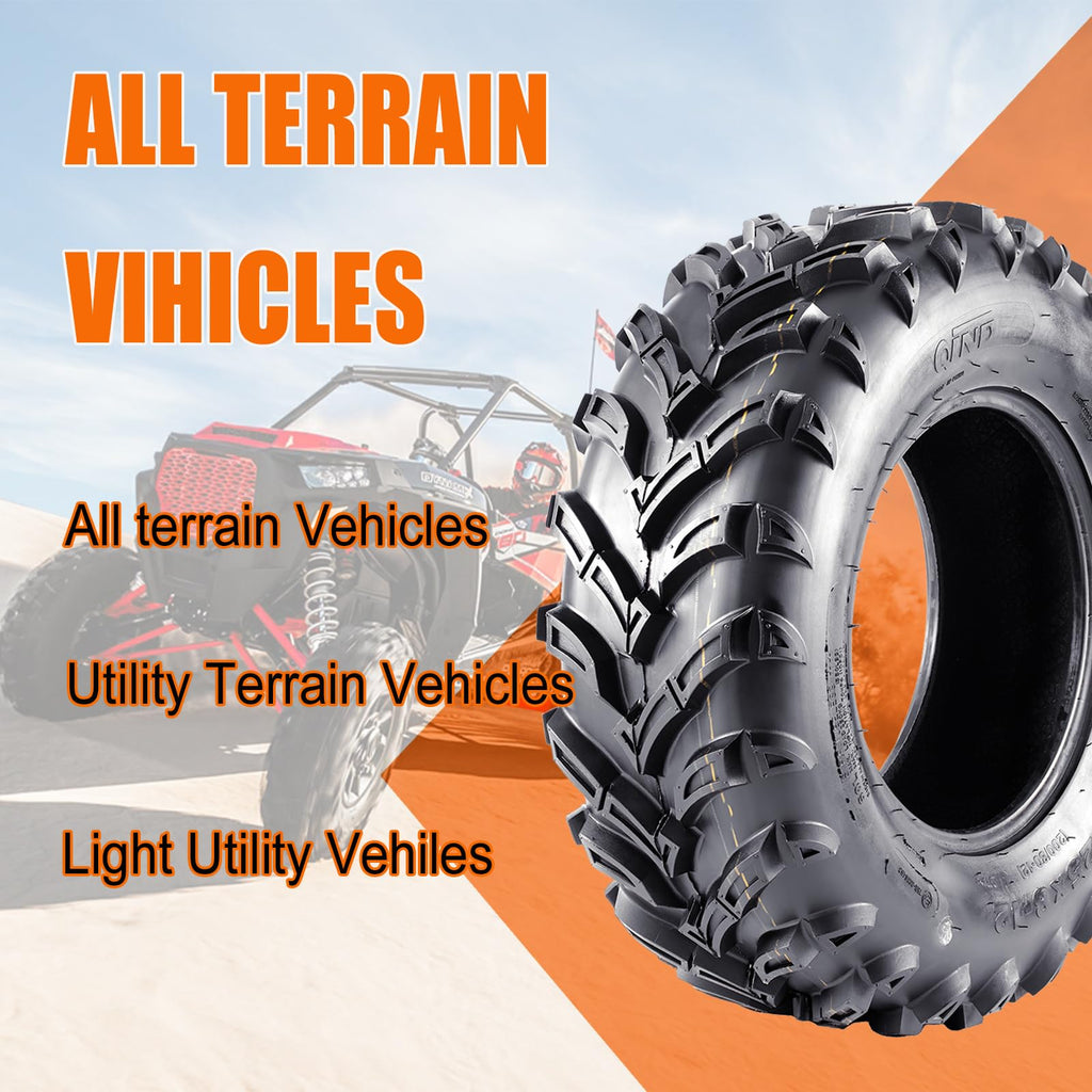 Garvee Atv Tires, AT24x9-11-6PR TL MARS Compatible with