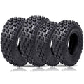 Garvee Set of 4 ATV UTV Tires Front 21x7-10 & Rear 20x10-9 6PR TL Black Durable Off-Road