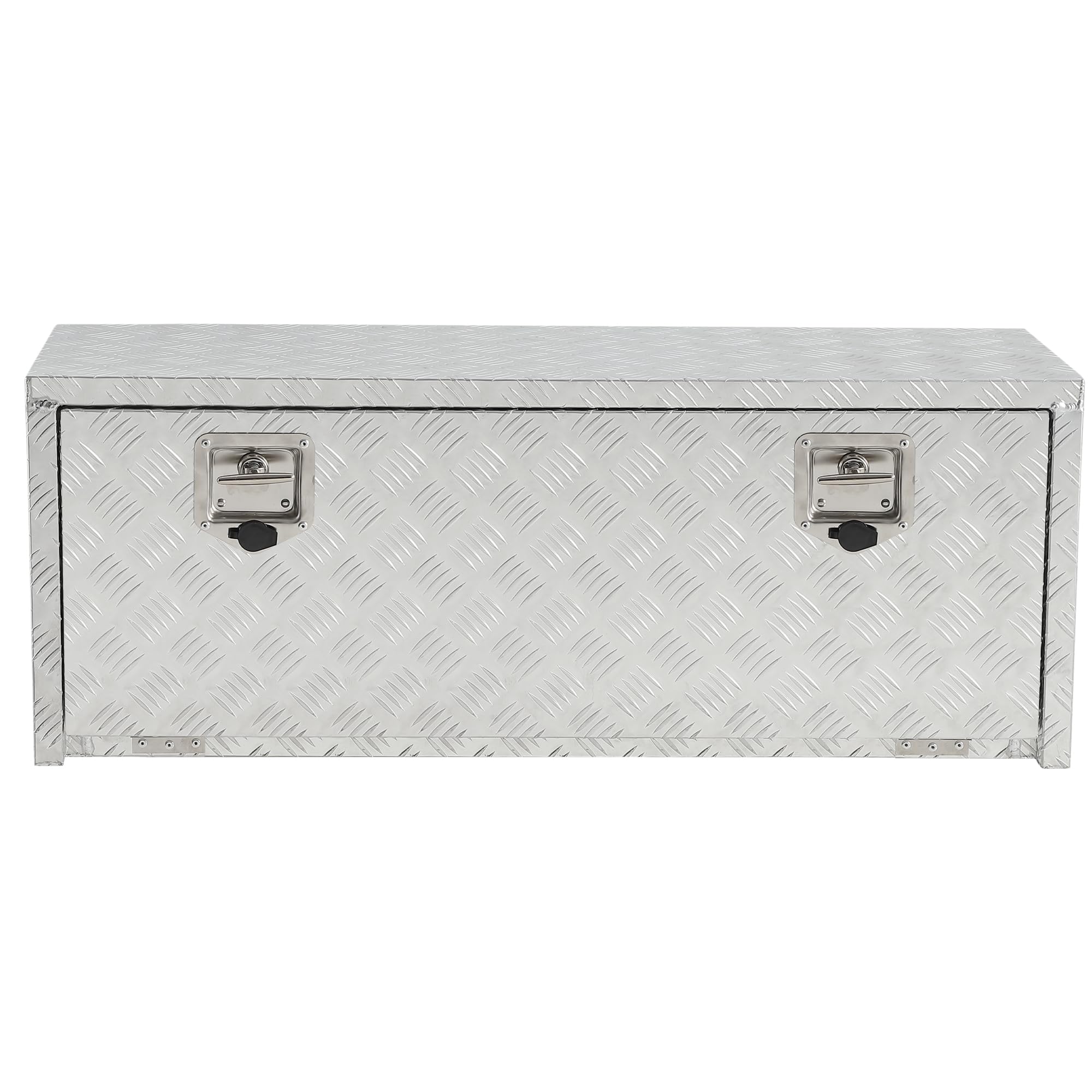 Garvee 36 Inch Heavy Duty Aluminum Tool Underbody Box, Waterproof Truck Storage Organizer Chest for Pick Up Truck Bed, 36" X 14" X 16", Silver