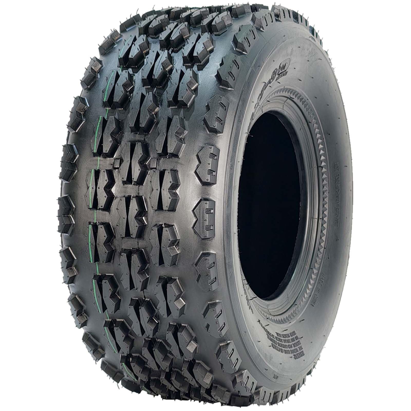 Garvee 19x7-8 ATV/UTV Knobby Sport Tires - Front 19x7x8 Mini Bike Tires, 4-Ply Tubeless All-Terrain, Black