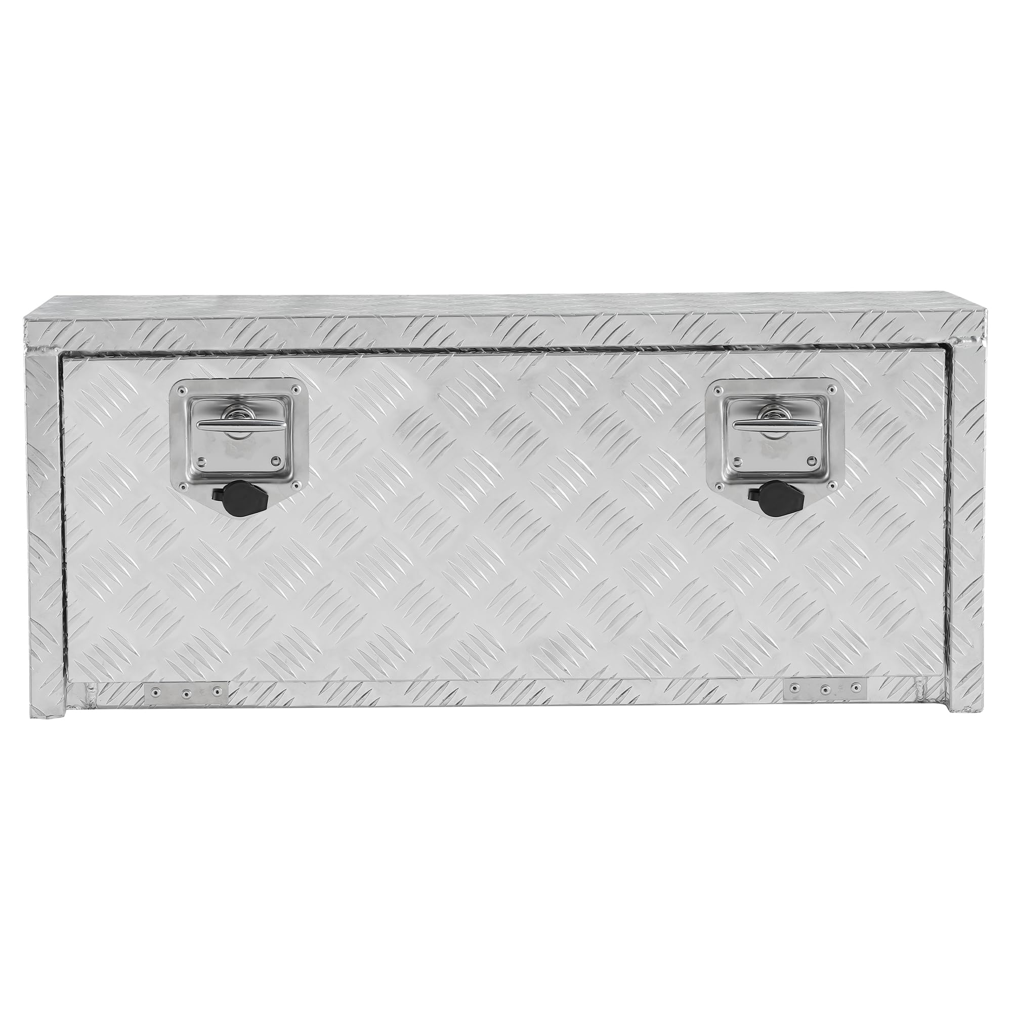 Garvee 36 Inch Heavy Duty Aluminum Tool Underbody Box, Waterproof Truck Storage Organizer for Pick Up Truck Bed, RV Trailer, Silver