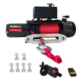 Garvee 10000 lbs 12V Electric Winch - IP67 Waterproof Off-Road Truck Winch with 85ft Synthetic Rope/Steel Cable, Wireless Remote, Heavy-Duty for Towing UTV, ATV, SUV, and 4x4 Vehicles