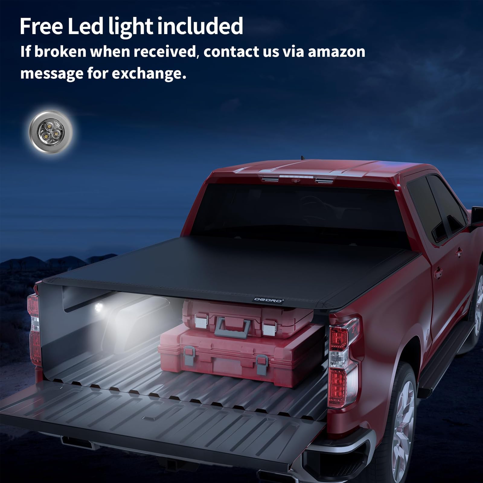 Garvee T3 Soft Trifold Truck Bed Tonneau Cover Compatible with 2004-2008 F150 (Incl. 2004 2005 2006 2007 2008 F-150 Excl. Lightning & 2004 Heritage) | 5.5'/ 67" Bed Without Ram Box | Black