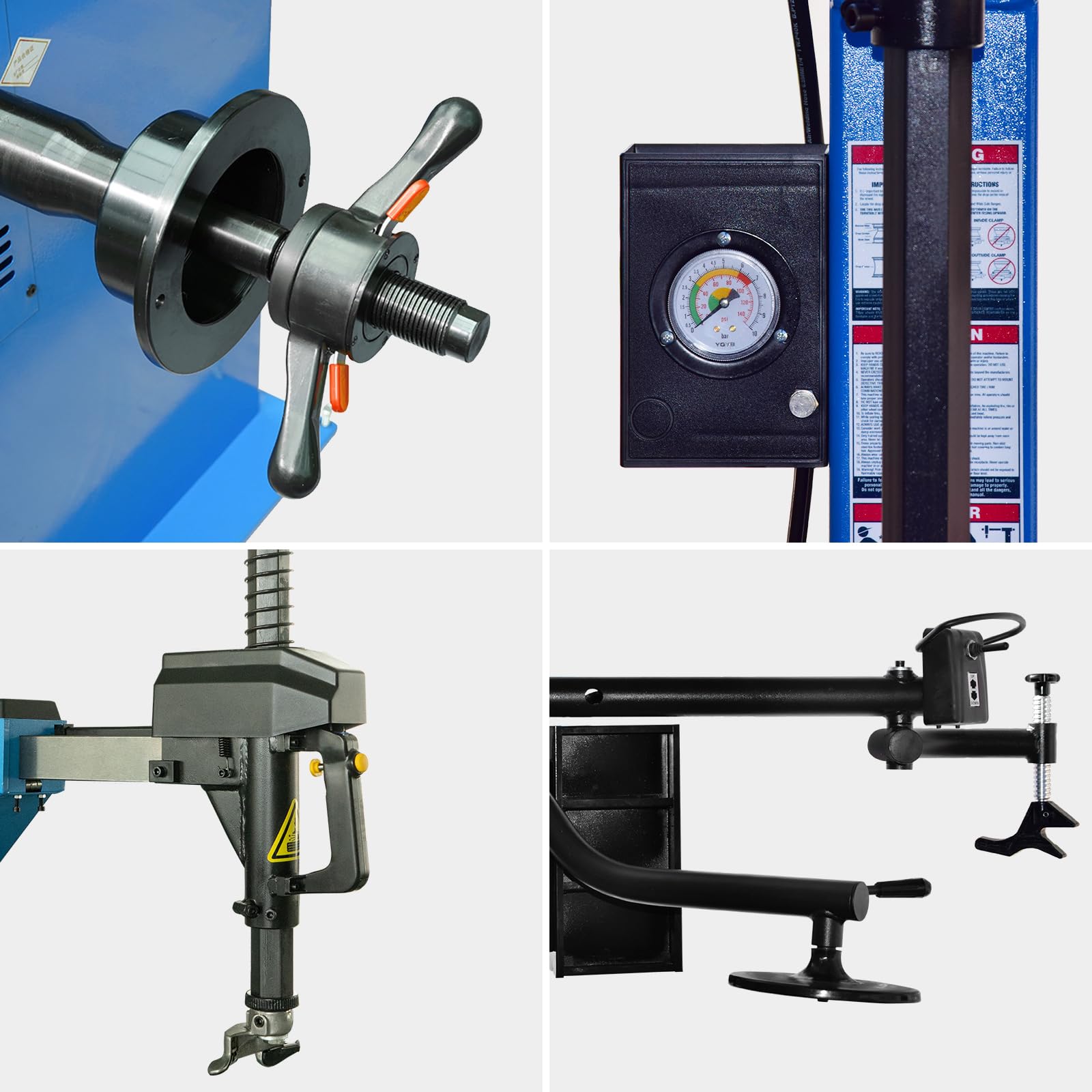 Garvee 1.5HP Tire Changer Machine Pneumatic Tilt-Back Automatic Tire Machine With Bead Breaker 41.3" Rim Clamp 10"-24" For Truck Car Motorcycle