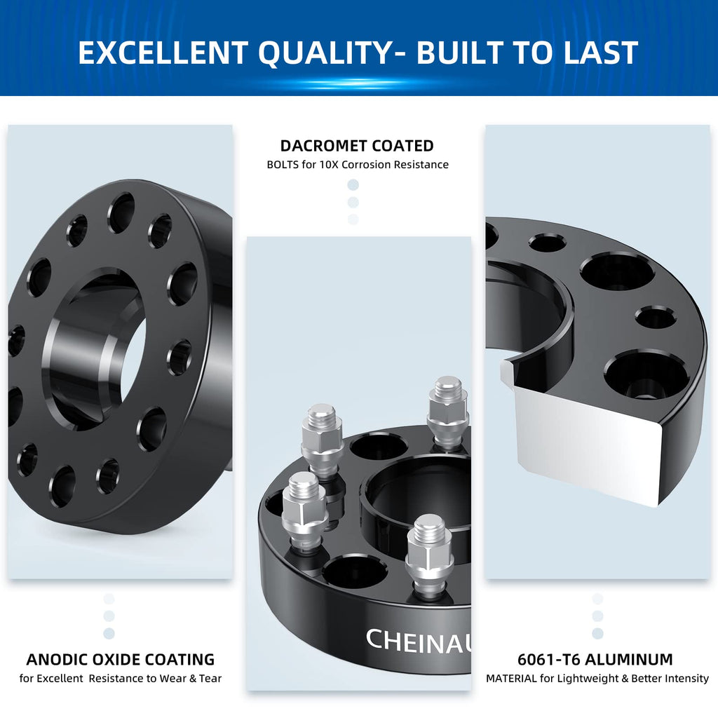 Garvee 6x5.5 Wheel Spacers with 19-20 Ram 1500, 1.5 Inch Hub Centric