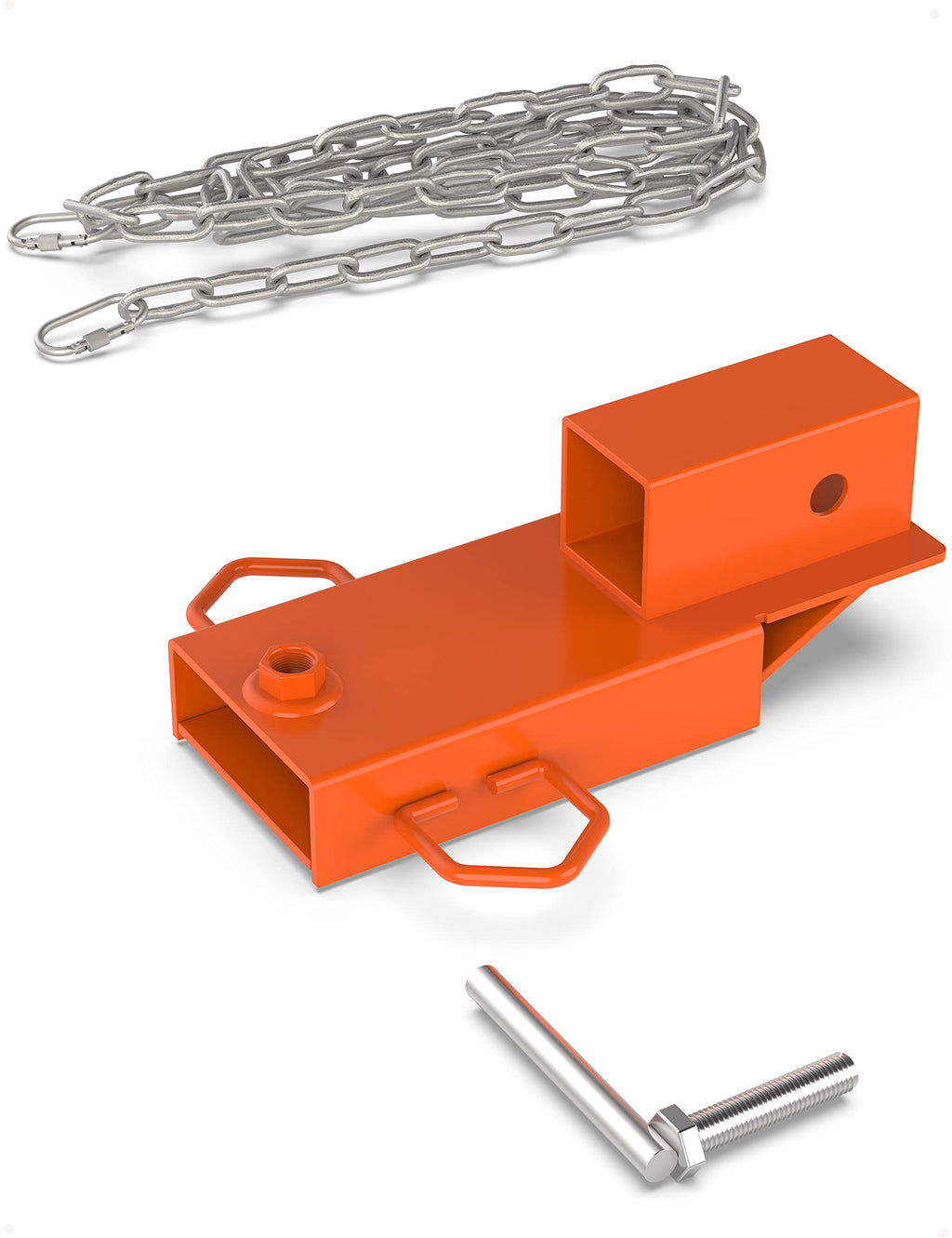 Garvee 2" Forklift Trailer Hitch Attachment, Hitch Receiver Towing Adapter with Chain