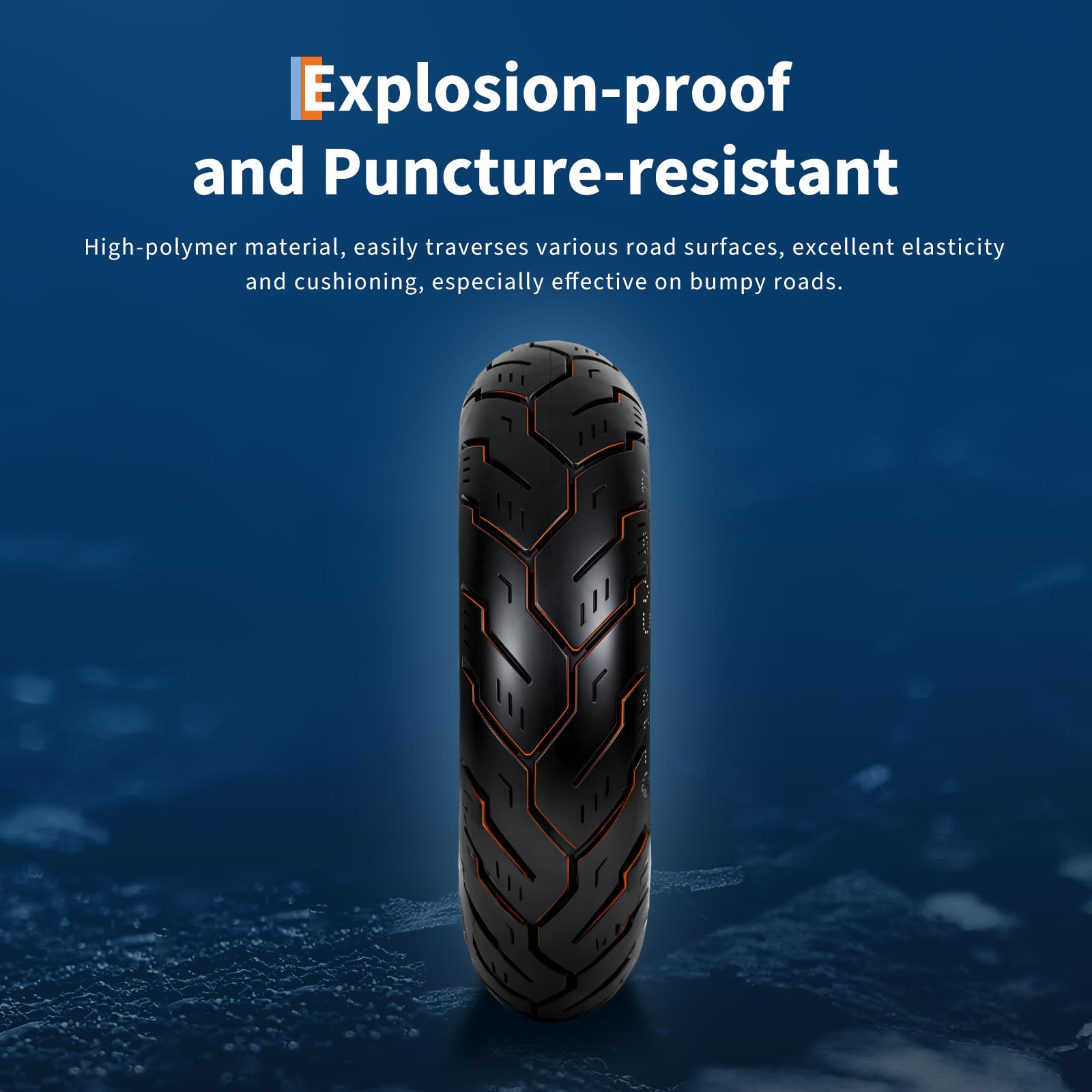 Garvee 150/80-16 Motorcycle Tire Rear Black Wall 4PR 71H Tubeless Street Tire Cruiser Touring High Performance Enhanced Grip Wear Resistance