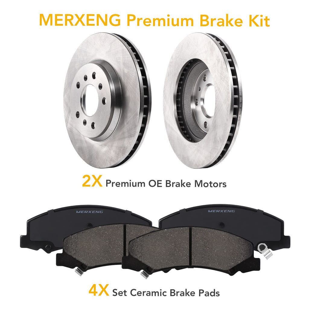 Garvee Front Brake Rotors And Pads Kit Replacement For Avalon Camry ES300H ES350 2007-2018 Ceramic Alloy Hardware