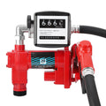 Garvee Fuel Transfer Pump 20 GPM 1/4 HP, with Digital Meter, Diesel Transfer Pump with Automatic Nozzles, Gasoline Transfer Pump with Emission & Suction Hoses for Gasoline, Diesel, Kerosene