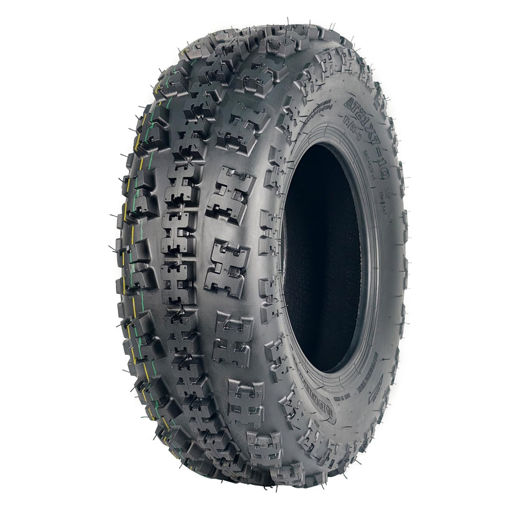 Garvee 21x7-10 ATV Tires, Sport Front UTV Tires, 6 PR Tubeless, Off-Road Adventures, 21x7x10, Black