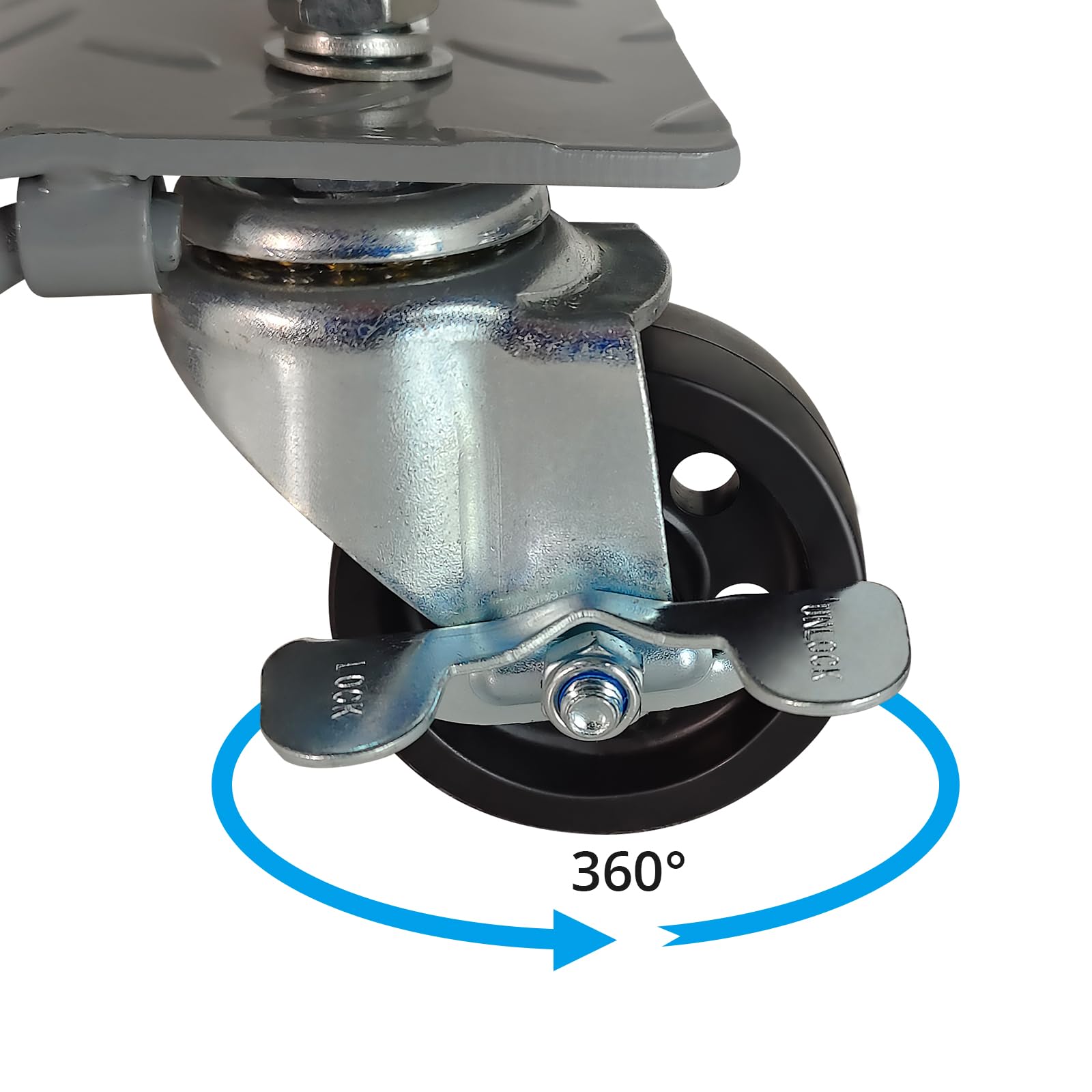 Garvee 2 Piece 3000 lbs Car Set Dolly 16"*12", Heavy Duty, Rotatable Wheel