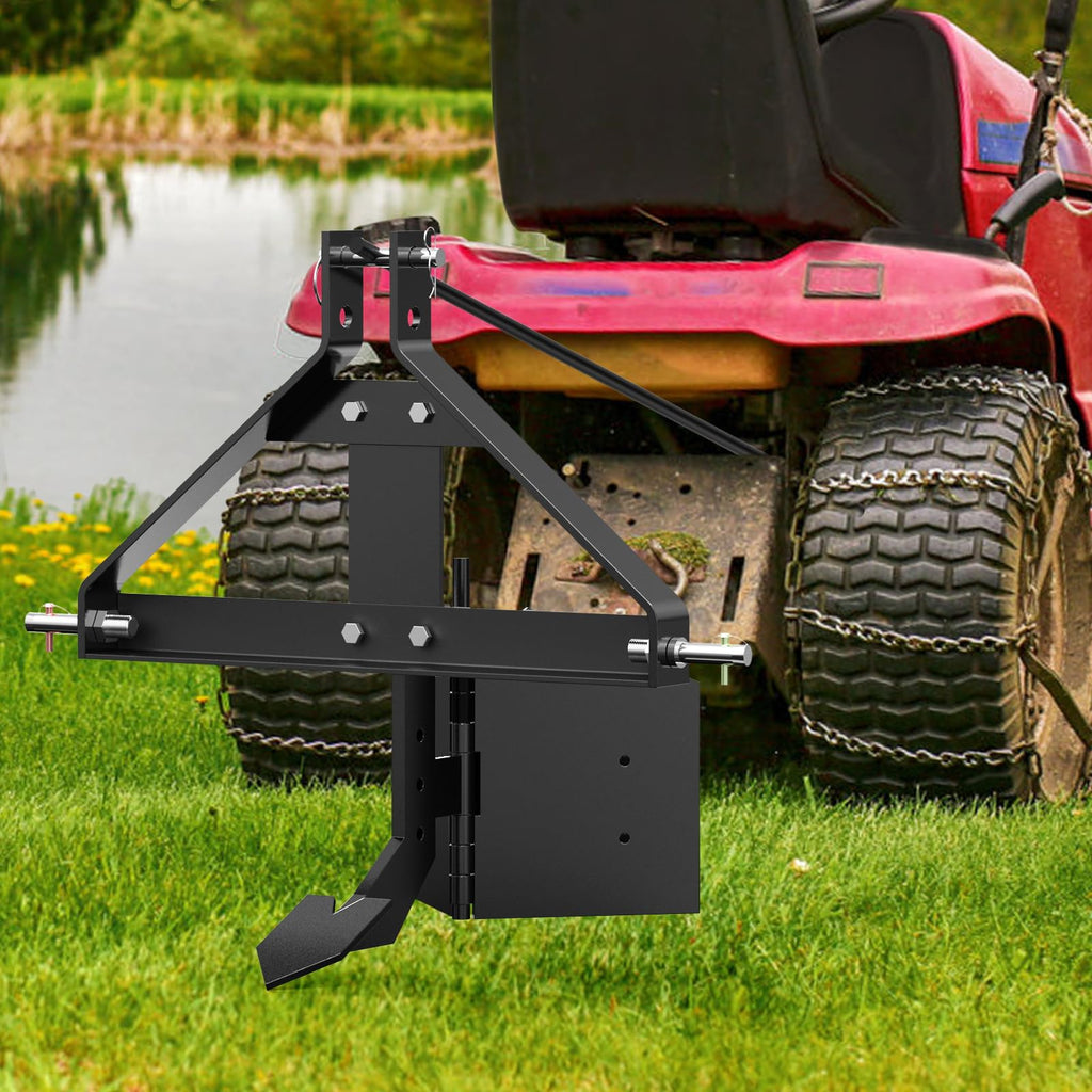 Garvee Middle Buster for 3 Point Hitch Tractors, Heavy Duty Steel Plow, Durable Furrower & Plow Blades, Easy Install, Rust-Proof, Suitable for Farming & Gardening