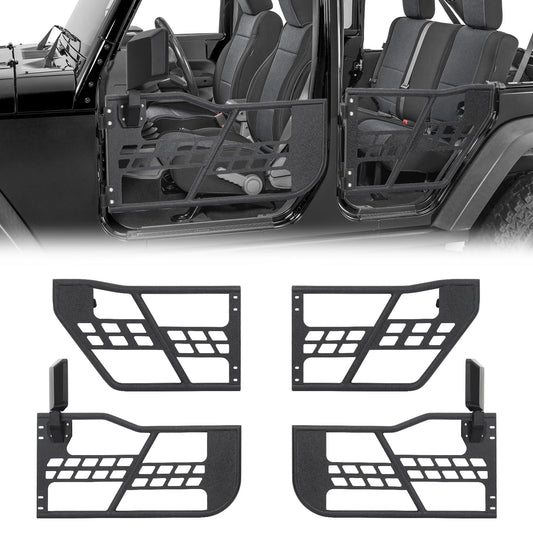 Garvee Off-Road Tubular Half Doors for 2021-2024 Ford Bronco 4 Door - Set of 4 Tube Half Door Guards