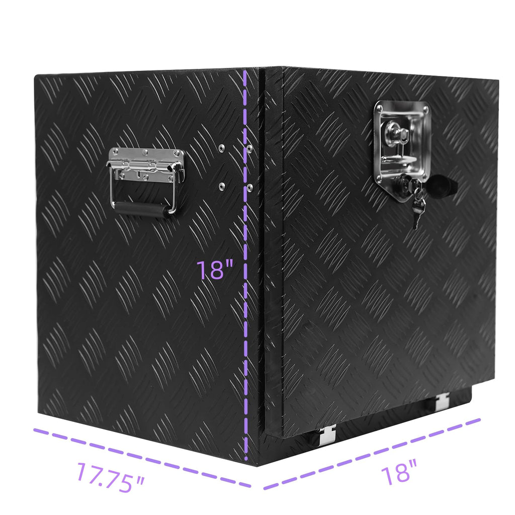 Garvee 48Inch+18Inch+18Inch Trailer Toolbox, Diamond Plate Chest