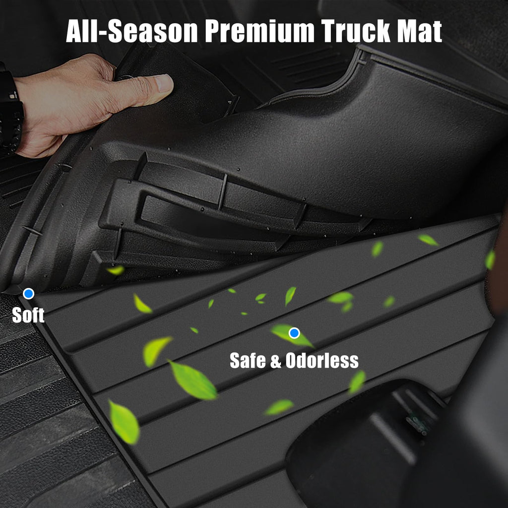 Garvee Frunk Mat for 2024 Tesla Cybertruck - All-Weather TPE Cargo Protector, Durable and Easy to Clean (Black)