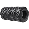 Garvee Set of 4 ATV UTV All-Terrain Tires 23x8x11 & 24x9x11 6PR Radial Construction for 11 Inch Rims Black
