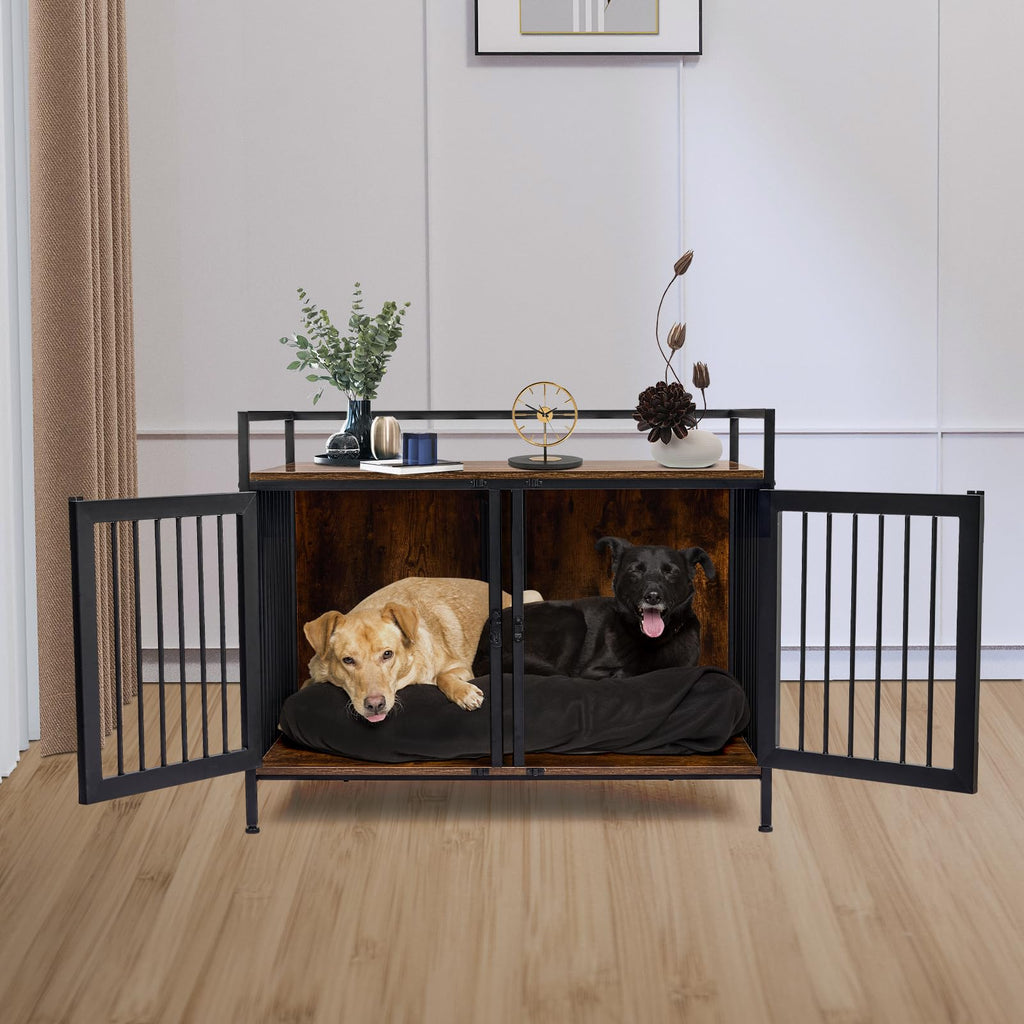 Garvee Heavy Duty Double Dog Crate with Divider for Small Dogs ZH-02