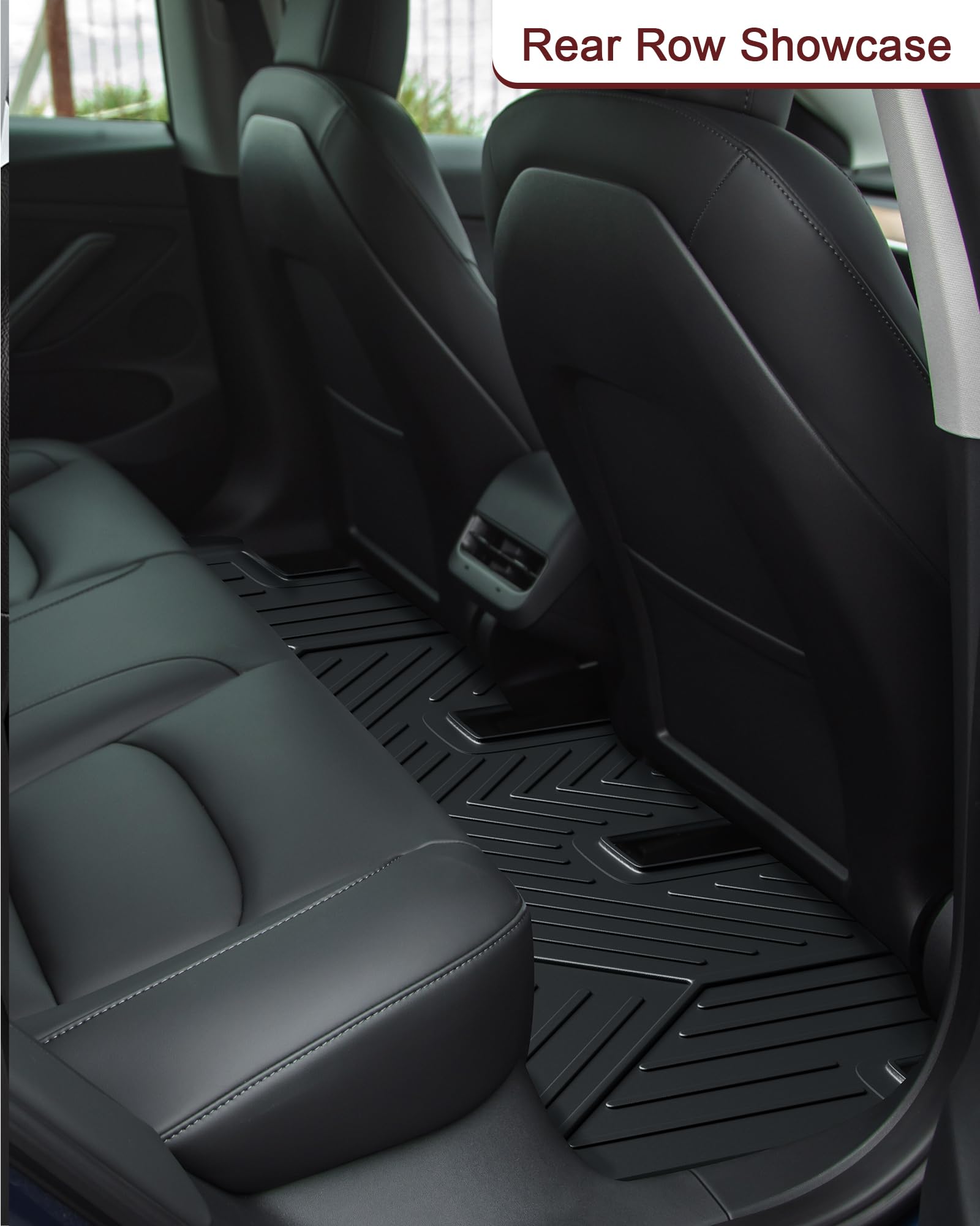 Garvee Custom Fit Floor Mats for 2017-2023 Tesla Model 3 , 3 Pack Floor Liners Compatible with 2017 2018 2019 2020 2021 2022 2023 Tesla Model 3