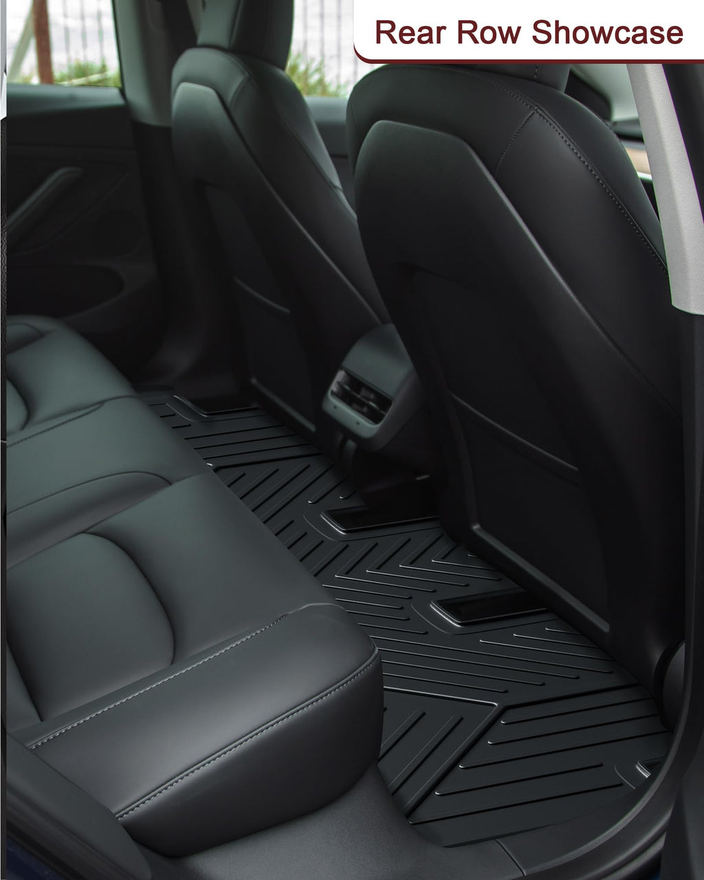 Garvee 2020-2023 Tesla Model 3 TPE Floor Mats, TPE,1st & 2nd Row
