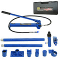 Garvee Porta Power Hydraulic Kit - 12-Ton Porta Power Jack with Hydraulic Pusher Puller, Portable Ram Kit for Auto Body Repair, Blue
