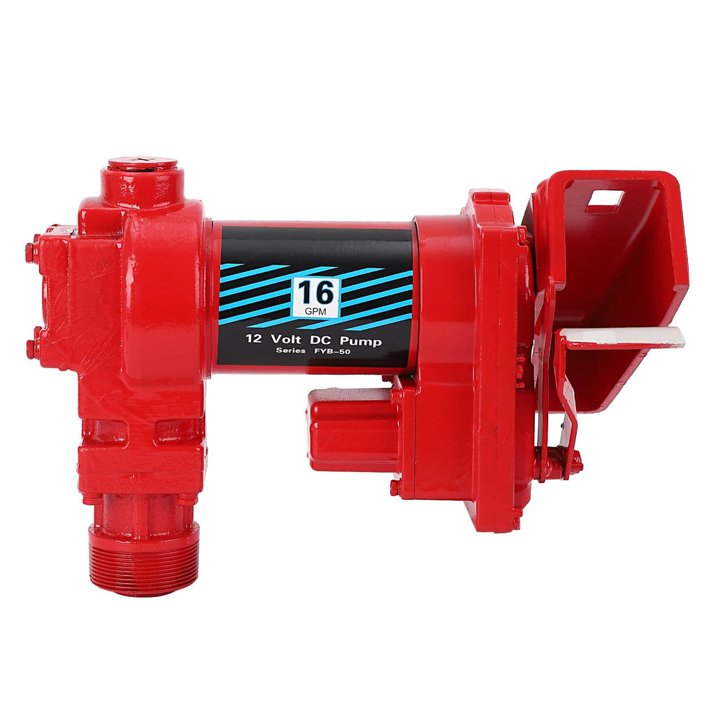 Garvee Fuel Transfer Pump 16 GPM 1/4 HP, 12 Volt DC Fuel Pump, Diesel Transfer Pump Crafted from cast iron material, Gasoline Transfer Pump for Kerosen, Ethanol & Methanol Blends, and Biodiesel