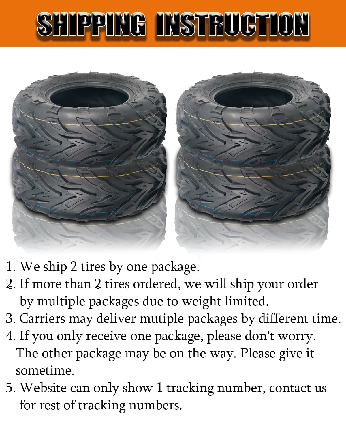 Garvee 2-Pack Sport ATV Tires 18x9.5-8, 4PR Lawn Mower Tire, Turf Tires, Sand ATV UTV Off-Road, Reinforced Sidewall, Tubeless, Durable Black