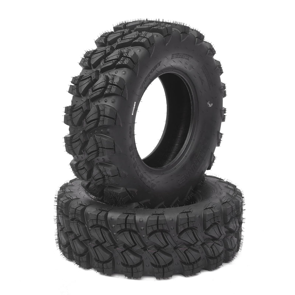 Garvee Set of 2 ATV Trail Tires 6PR Knobby Sport Tires, Tubeless - AT25x8-12-6PR TL VICTORY