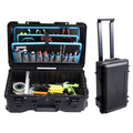 Garvee Mobile Tool Station, 4-Layer Rolling Tool Box with Adjustable Dividers, Waterproof 220lbs Load Capacity Tool Organizer for Jobsite Garage Field Work, Medium
