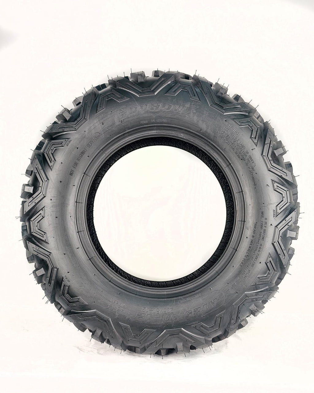 Garvee AT25X8-12 ATV Tires 25X8-12 Tubeless All Terrain Trail Sand Off-Road 16mm Tread Depth Black