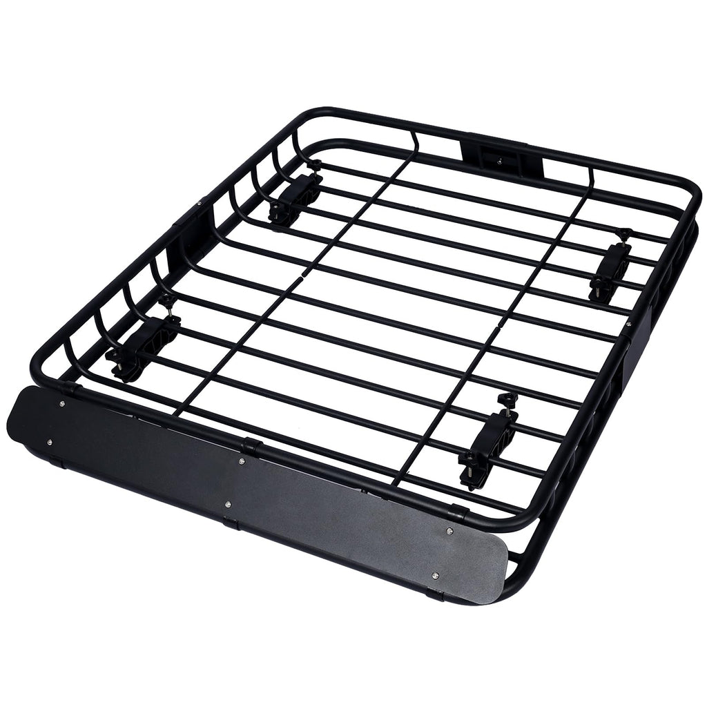 Garvee 41.3 x 36 Inch Universal Roof Rack Cargo Carrier Basket for Camping Traveling, 42 Inches, Black