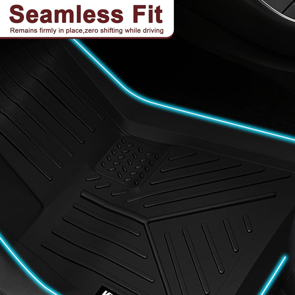 Garvee Custom Fit Floor Mats for 2017-2023 Tesla Model 3 , 3 Pack Floor Liners Compatible with 2017 2018 2019 2020 2021 2022 2023 Tesla Model 3