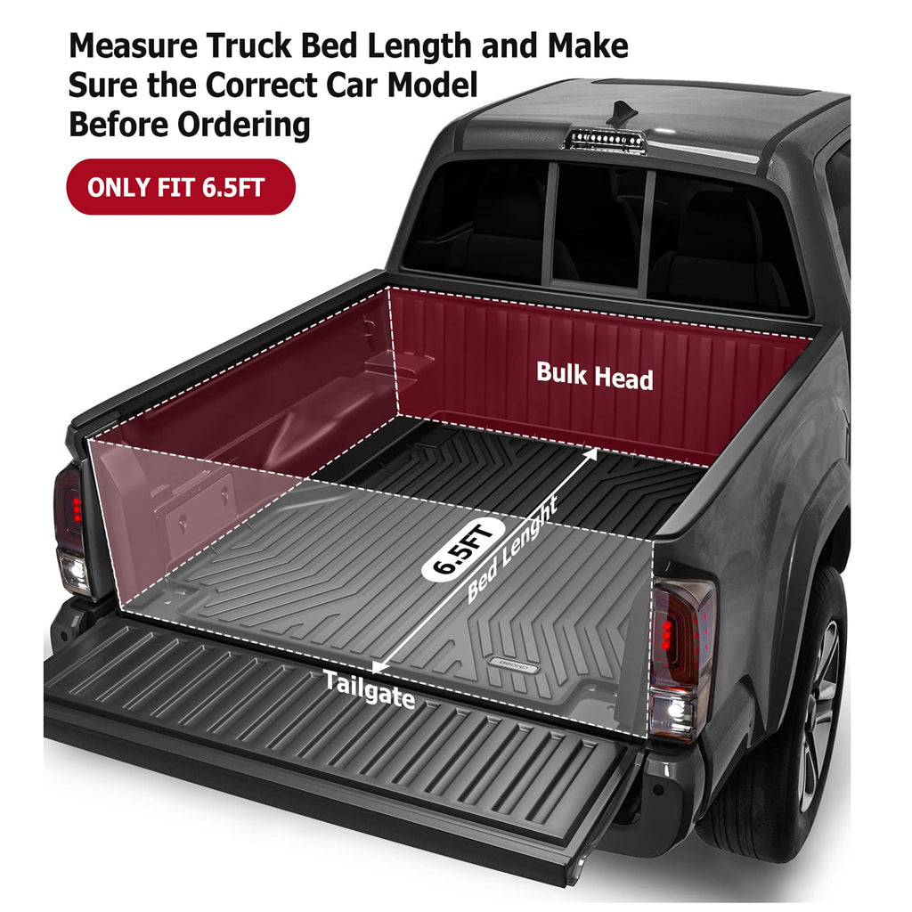 Garvee Hard Folding Tonneau, Fits '15-'23 F-150 6.5ft Bed