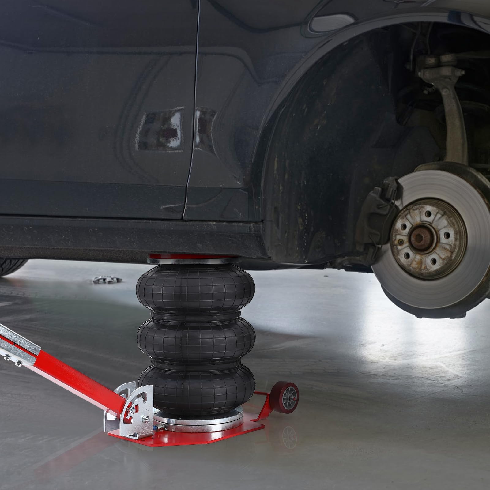 Garvee 3 Ton 6600lbs Triple Bag Air Jack, Long Handle Lift for Cars