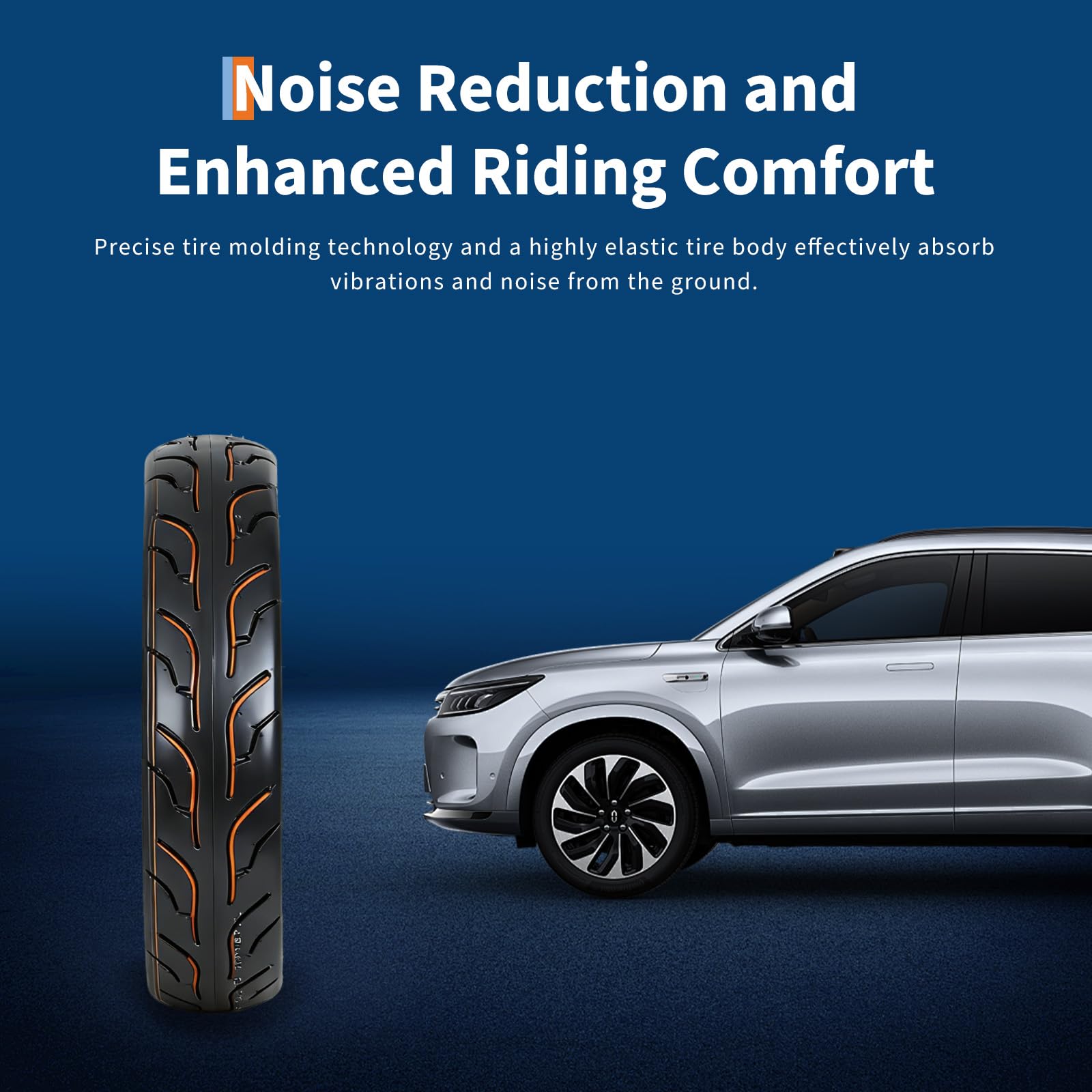 Garvee 180/55-17 Motorcycle Tire Rear Black Wall 4PR 73S Tubeless Street Sport Bike High Performance Enhanced Grip Stability