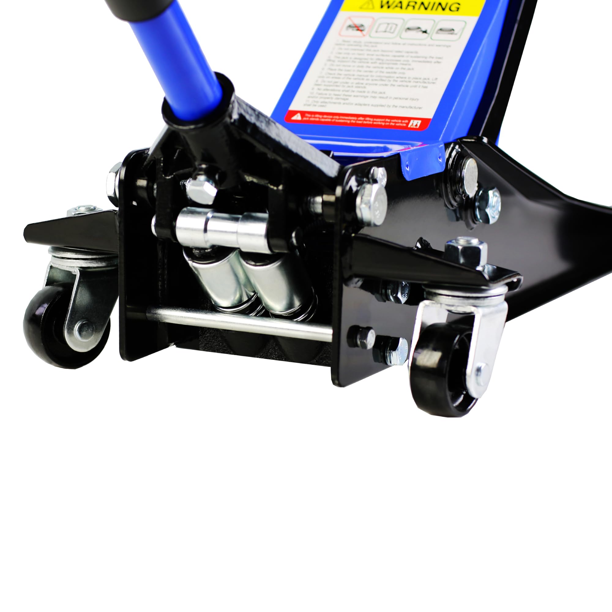 Garvee 3 Ton Hydraulic Floor Jack with Dual Pump for Auto Repair 6600 Lbs Capacity Blue-Black, 3.3"-18.5" Lifting Range