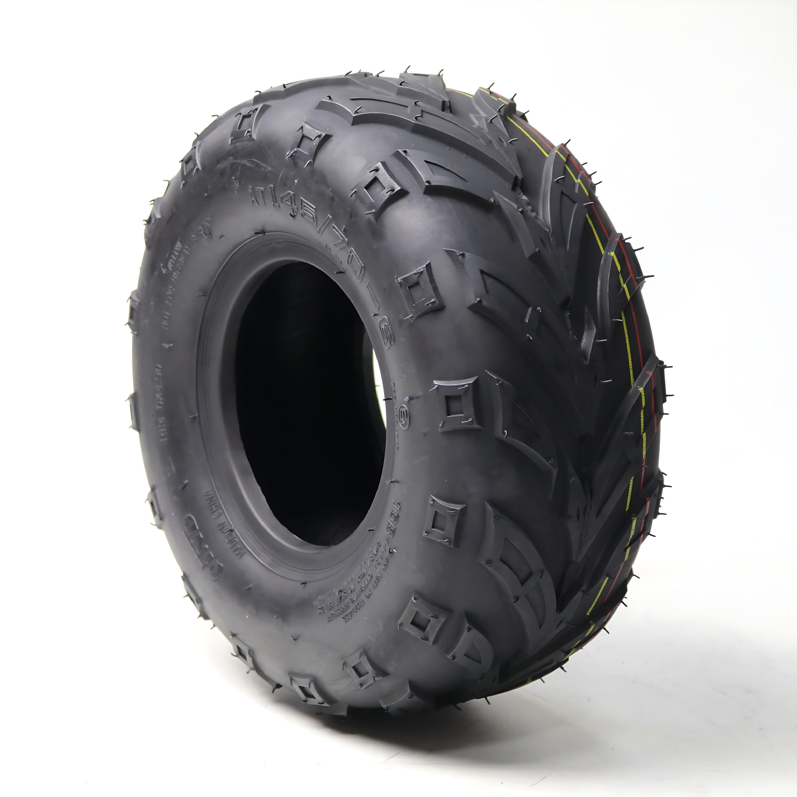 Garvee Go-Kart Sport ATV Tires Set of 4 16X6.00-8 Off-Road Tubeless Tires for Agricultural Machinery, Rugged Black