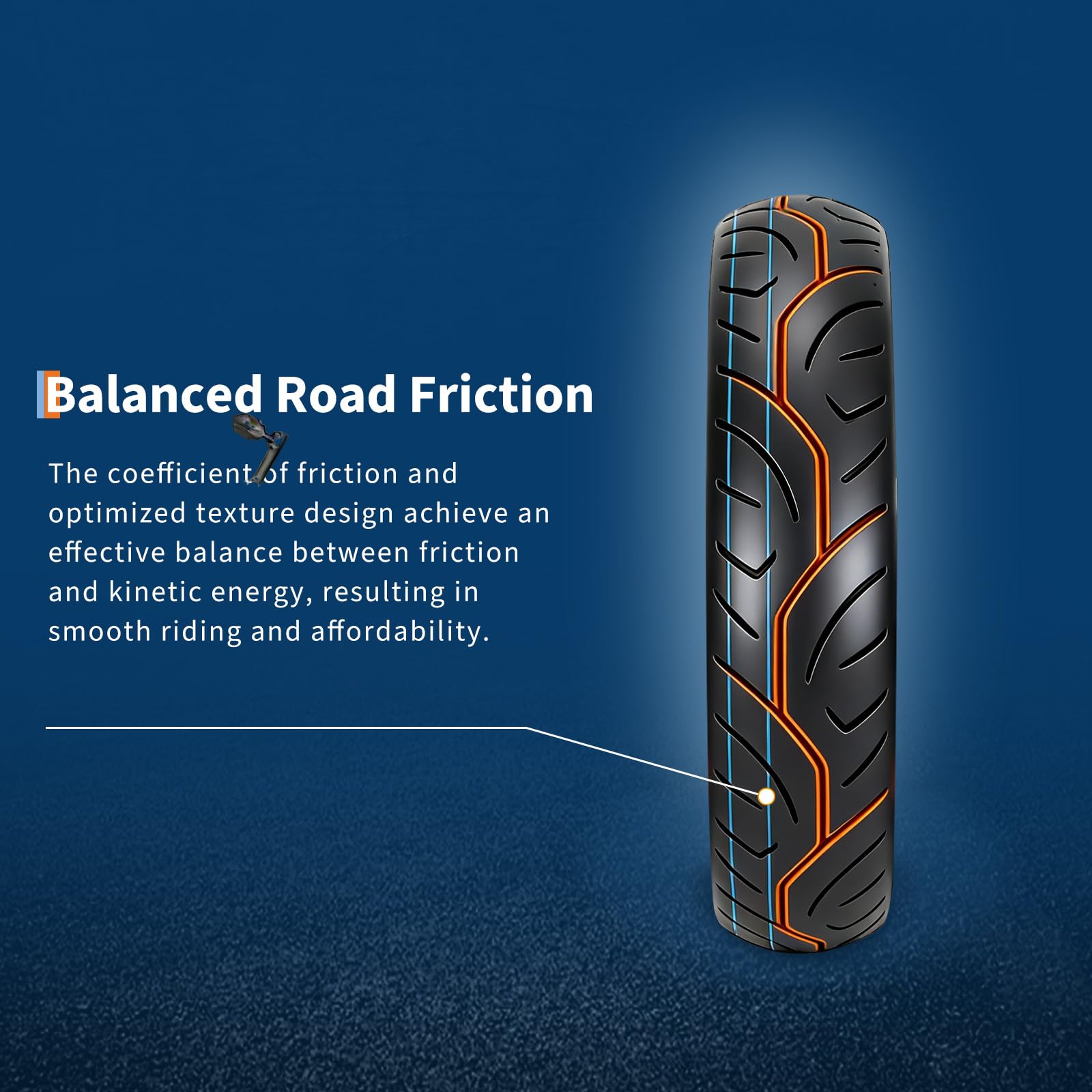 Garvee 130/80-17 Motorcycle Tire Rear Black Wall 4PR 65S Tubeless Street Tire Cruiser Touring High Performance Enhanced Grip Wear Resistance