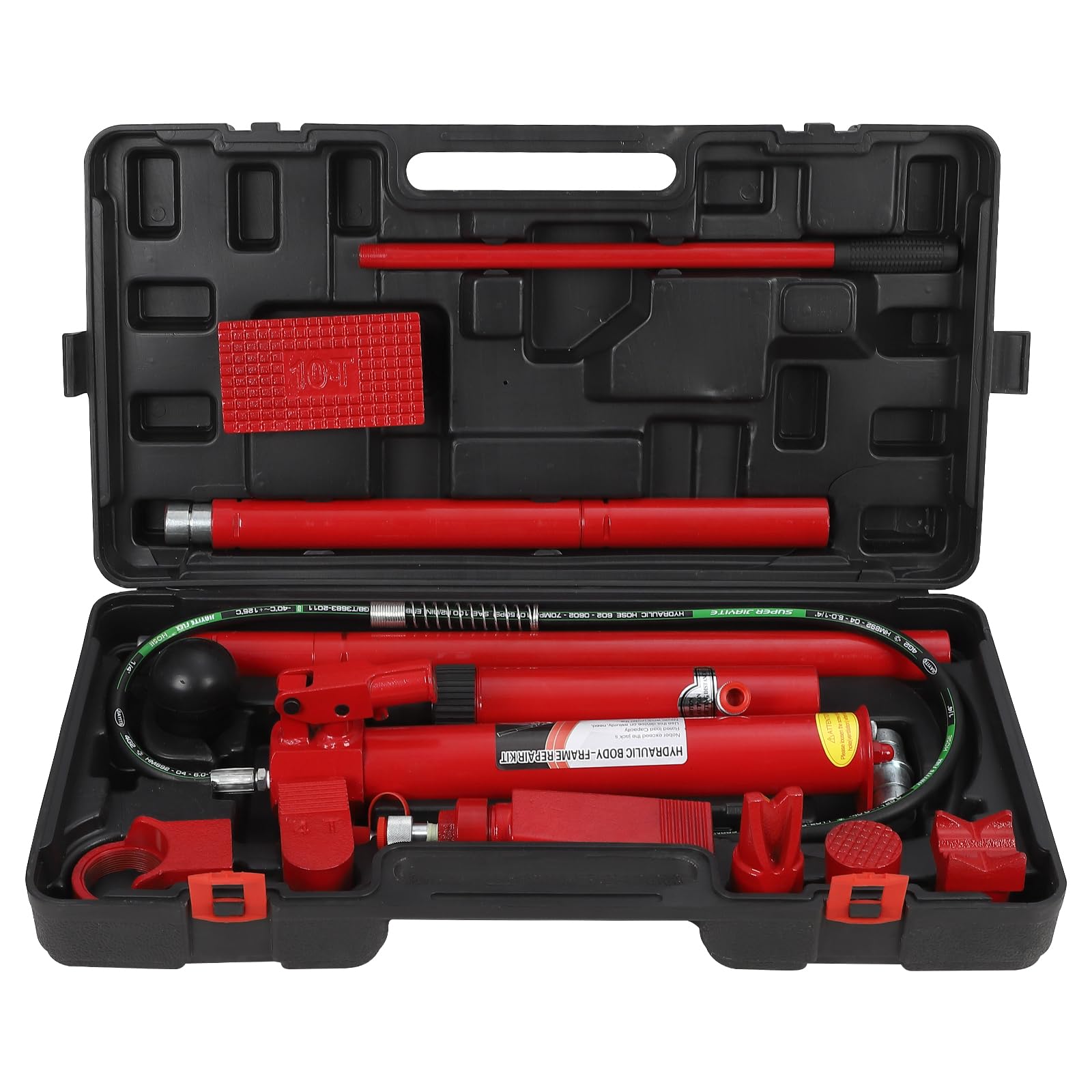 Garvee 10 Ton Porta Power Hydraulic Kit - 20-Ton Pump, Leak-Free - TPU Seal, Powder Coated - Auto Body, Frame Repair, Construction