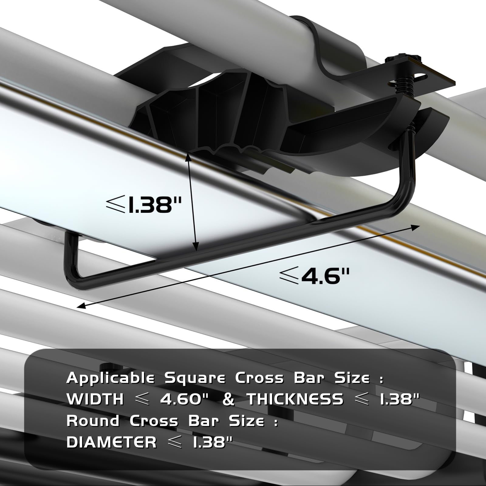 Garvee 46" x 36" x5" Universal Roof Rack Basket With Waterproof Luggage Bag and Combination Lock For SUVs Trucks Vehicles Black